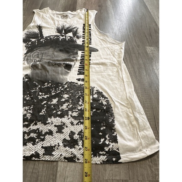 Pink Beautiful Trauma Top Adult XL White Double Sided Punk Goth Concert Band - Picture 9 of 9